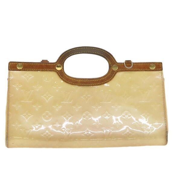 LOUIS VUITTON Monogram Vernis Roxbury Drive Hand Bag Perle - Picture 13 of 15